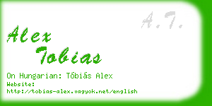 alex tobias business card