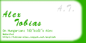 alex tobias business card